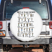 ABCs of Black History Month Spare Tire Cover Black Excellence Pride