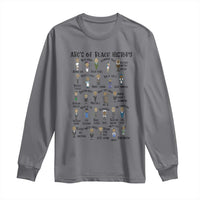 ABCs of Black History Month Long Sleeve Shirt Black Excellence Pride