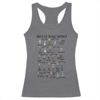 ABCs of Black History Month Racerback Tank Top Black Excellence Pride