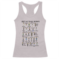 ABCs of Black History Month Racerback Tank Top Black Excellence Pride