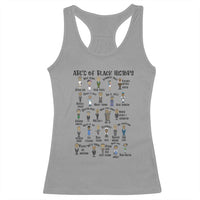 ABCs of Black History Month Racerback Tank Top Black Excellence Pride