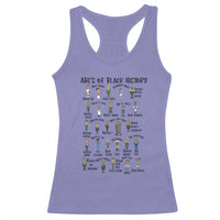ABCs of Black History Month Racerback Tank Top Black Excellence Pride