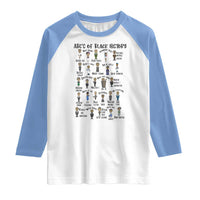 ABCs of Black History Month Raglan Shirt Black Excellence Pride