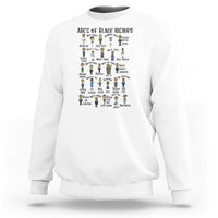 ABCs of Black History Month Sweatshirt Black Excellence Pride