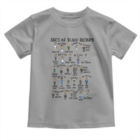 ABCs of Black History Month Toddler T Shirt Black Excellence Pride