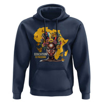 Education Is Freedom Hoodie Black Teacher Books Black History Month