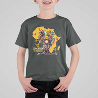 Education Is Freedom T Shirt For Kid Black Teacher Books Black History Month
