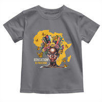 Education Is Freedom Toddler T Shirt Black Teacher Books Black History Month