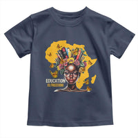 Education Is Freedom Toddler T Shirt Black Teacher Books Black History Month
