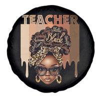 Black Teacher Magic Spare Tire Cover Black History Month Afro Hair Melanin