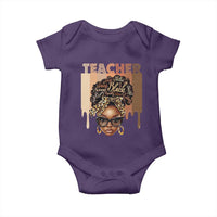 Black Teacher Magic Baby Onesie Black History Month Afro Hair Melanin