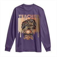 Black Teacher Magic Long Sleeve Shirt Black History Month Afro Hair Melanin