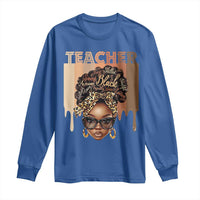 Black Teacher Magic Long Sleeve Shirt Black History Month Afro Hair Melanin