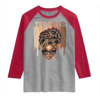 Black Teacher Magic Raglan Shirt Black History Month Afro Hair Melanin