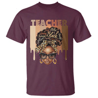 Black Teacher Magic T Shirt Black History Month Afro Hair Melanin