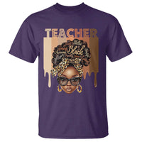 Black Teacher Magic T Shirt Black History Month Afro Hair Melanin