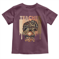 Black Teacher Magic Toddler T Shirt Black History Month Afro Hair Melanin