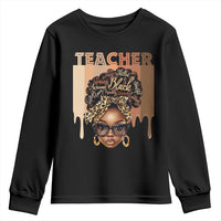 Black Teacher Magic Youth Sweatshirt Black History Month Afro Hair Melanin