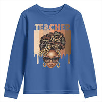 Black Teacher Magic Youth Sweatshirt Black History Month Afro Hair Melanin