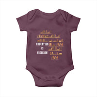 Black History Education Is Freedom Baby Onesie African Roots Africa Map