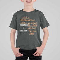 Black History Education Is Freedom T Shirt For Kid African Roots Africa Map