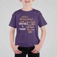Black History Education Is Freedom T Shirt For Kid African Roots Africa Map