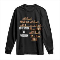Black History Education Is Freedom Long Sleeve Shirt African Roots Africa Map