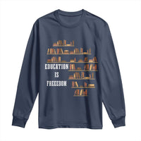 Black History Education Is Freedom Long Sleeve Shirt African Roots Africa Map