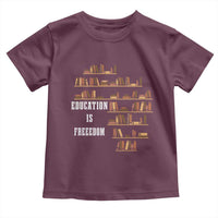 Black History Education Is Freedom Toddler T Shirt African Roots Africa Map