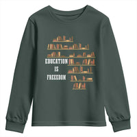 Black History Education Is Freedom Youth Sweatshirt African Roots Africa Map