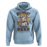 Some Bunny Needs Beer Funny Easter Drinking Humor Hoodie Retro Rabbit Beer Lover Gift