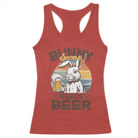 Some Bunny Needs Beer Funny Easter Drinking Humor Racerback Tank Top Retro Rabbit Beer Lover Gift