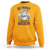 Some Bunny Needs Beer Funny Easter Drinking Humor Sweatshirt Retro Rabbit Beer Lover Gift