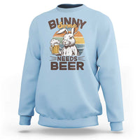 Some Bunny Needs Beer Funny Easter Drinking Humor Sweatshirt Retro Rabbit Beer Lover Gift