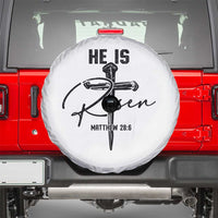 He Is Risen Matthew 28:6 Christian Easter Spare Tire Cover Nail Cross Faith Religious Inspirational Gift