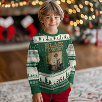 Bill Pickett Ugly Christmas Sweater Black Cowboy Western Legend Vintage - Wonder Print Shop