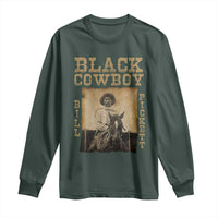 Bill Pickett Long Sleeve Shirt Black Cowboy Western Legend Vintage