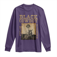 Bill Pickett Long Sleeve Shirt Black Cowboy Western Legend Vintage
