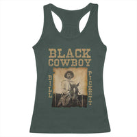 Bill Pickett Racerback Tank Top Black Cowboy Western Legend Vintage