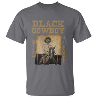 Bill Pickett T Shirt Black Cowboy Western Legend Vintage