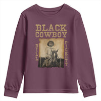Bill Pickett Youth Sweatshirt Black Cowboy Western Legend Vintage