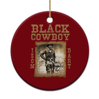 Isom Dart Ceramic Ornament Black Cowboy Western Legend Vintage - Wonder Print Shop