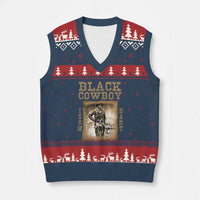 Isom Dart V-Neck Knit Sweater Vest Black Cowboy Western Legend Vintage - Wonder Print Shop