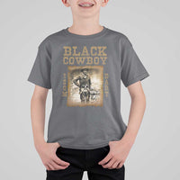 Isom Dart T Shirt For Kid Black Cowboy Western Legend Vintage