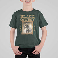Isom Dart T Shirt For Kid Black Cowboy Western Legend Vintage