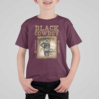Isom Dart T Shirt For Kid Black Cowboy Western Legend Vintage