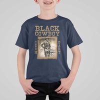 Isom Dart T Shirt For Kid Black Cowboy Western Legend Vintage