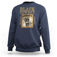 Isom Dart Sweatshirt Black Cowboy Western Legend Vintage