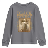 Bose Ikard Youth Sweatshirt Black Cowboy Western Legend Vintage