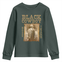 Bose Ikard Youth Sweatshirt Black Cowboy Western Legend Vintage